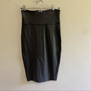 Spanx faux leather skirt